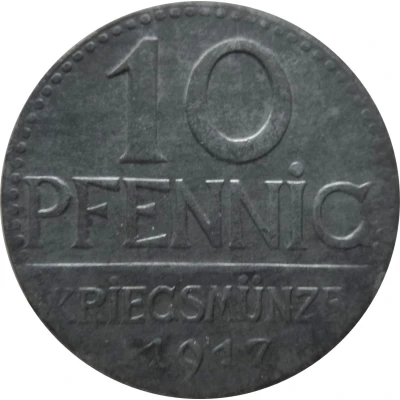 10 Pfennigs - Überlingen back