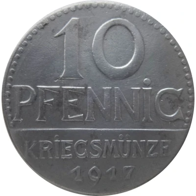 10 Pfennigs - Überlingen back