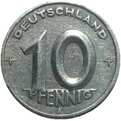 10 Pfennigs front