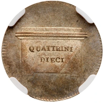 10 Quattrini - Louis I of Bourbon back