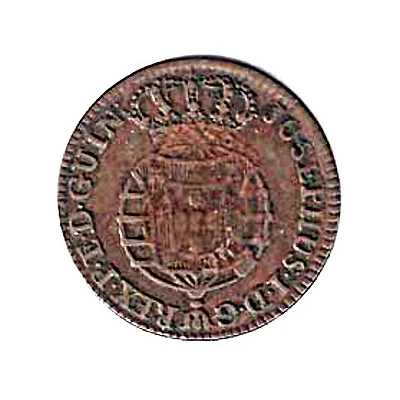 10 Reis - Maria II Countermark "CROWNED SHIELD" over "5 Reis José" ND back