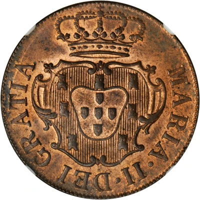 10 Réis - Maria II London front