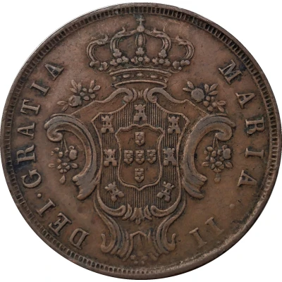 10 Réis - Maria II front