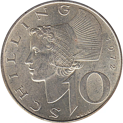 10 Schilling Silver back