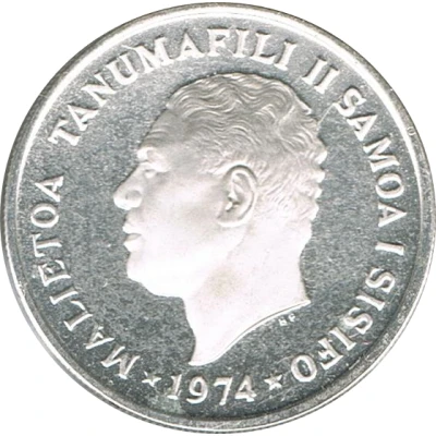 10 Sene - Tanumafili II Silver Proof issue front