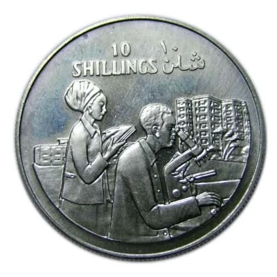 10 Shillings 10th Anniversary of Republic back