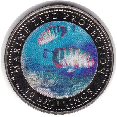 10 Shillings Marine Life Protection back