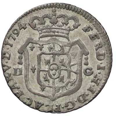 10 Soldi - Ferdinand I Piacenza; DG obverse front