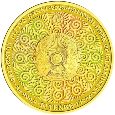 10 Teńge Gold KÓKBÓRI - Investment Coinage front