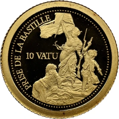 10 Vatu Bastille Day back