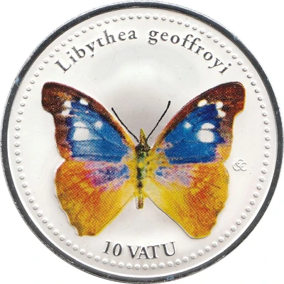 10 Vatu Libythea geoffroyi back