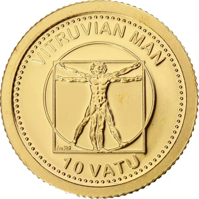 10 Vatu Vitruvian Man back