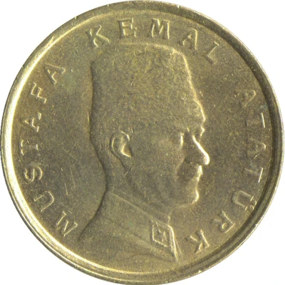 100 000 Lira 75th Anniversary of the Republic of Turkey back