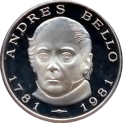 100 Bolívares Birth of Andres Bello back