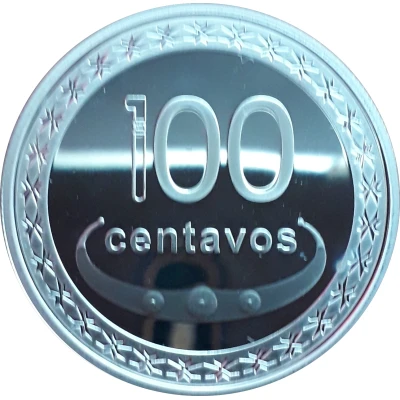 100 Centavos Boaventura de Manufahi; Silver back