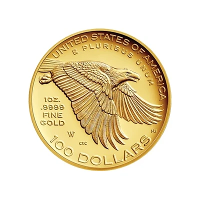 100 Dollars "American Liberty 225th Anniversary High Relief Gold" back