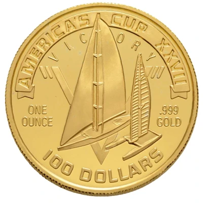 100 Dollars America's Cup/XXIV Olympics Mule front