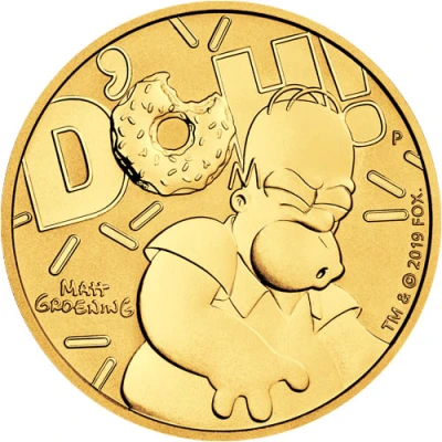 100 Dollars - Elizabeth II Homer Simpson back