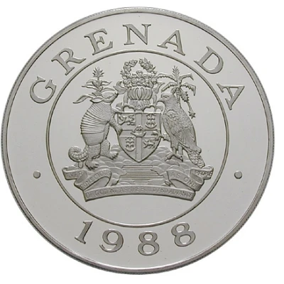 100 Dollars Grenada dove front