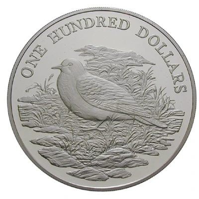 100 Dollars Grenada dove back