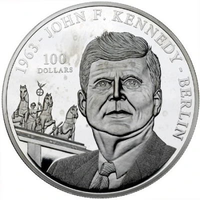 100 Dollars John F. Kennedy in Berlin back