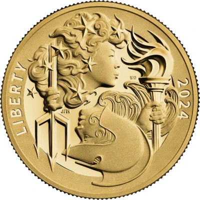 100 Dollars Liberty & Britannia Gold Coin front