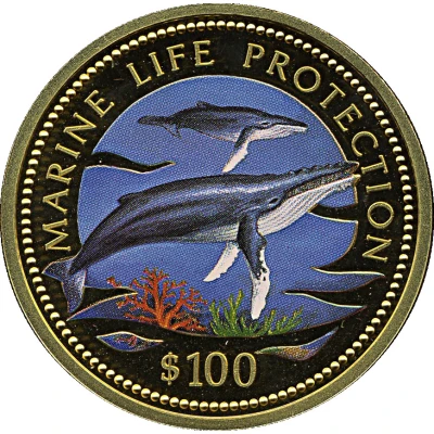 100 Dollars Marine Life Protection back