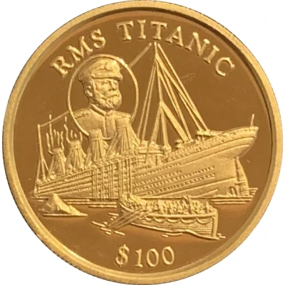 100 Dollars RMS Titanic back