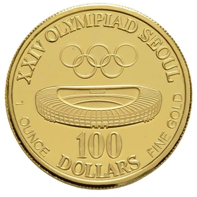 100 Dollars XXIV Olympics back