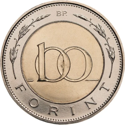 100 Forint Hungarian National Bank back