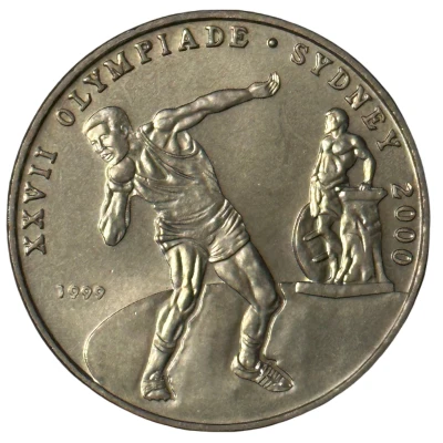 100 Francs CFA 2000 Summer Olympic Games back