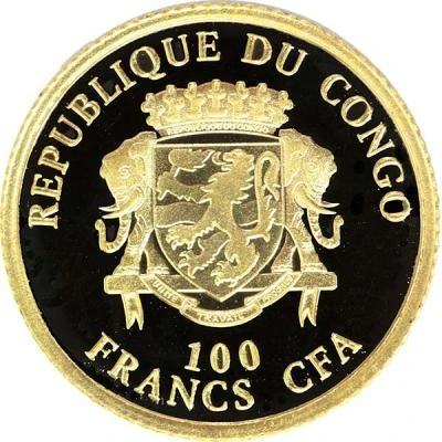 100 Francs CFA 2016 Summer Olympic Games front