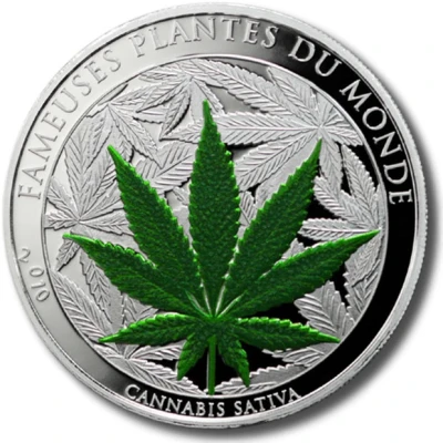 100 Francs CFA Cannabis Sativa back