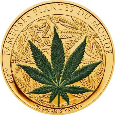 100 Francs CFA Cannabis Sativa back