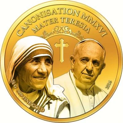 100 Francs CFA Canonisation of Mother Teresa back