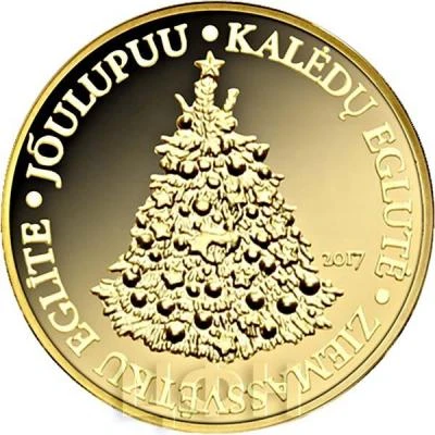 100 Francs CFA Christmas Tree back