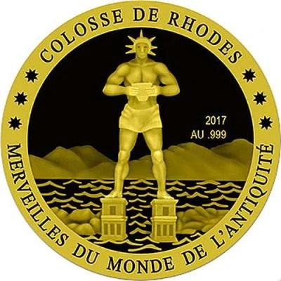 100 Francs CFA Colossus of Rhodes back