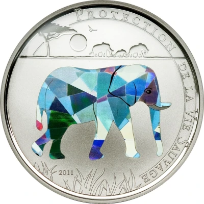 100 Francs CFA Elephant back