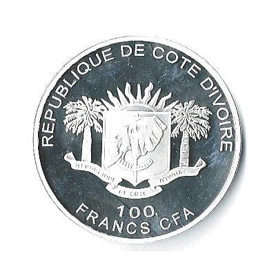 100 Francs CFA Elephant front