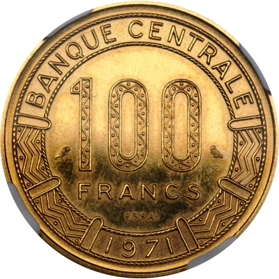 100 Francs CFA Essai back