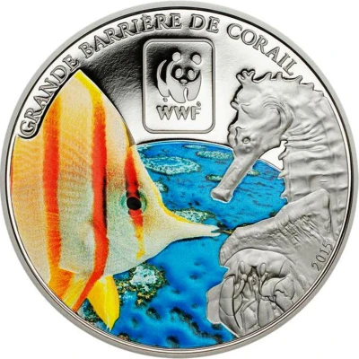 100 Francs CFA Great Barrier Reef back