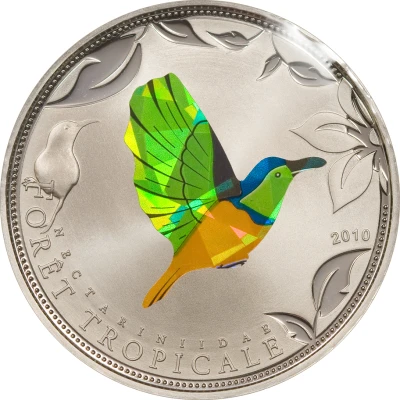 100 Francs CFA Green Sunbird back