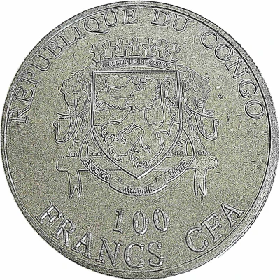 100 Francs CFA John Paul II front