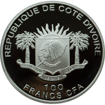 100 Francs CFA Leopard front