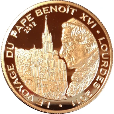 100 Francs CFA Pope Benedict XVI back