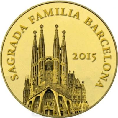 100 Francs CFA Sagrada Familia back