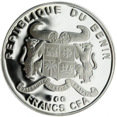 100 Francs CFA Tea Rose front