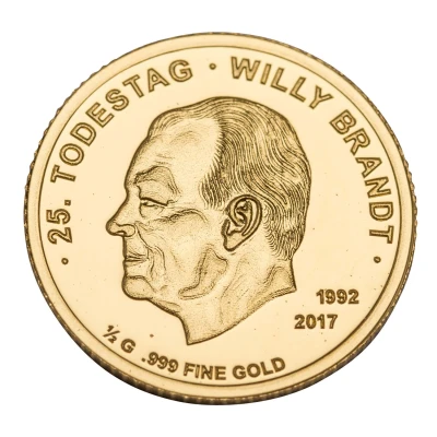 100 Francs CFA Willy Brandt back