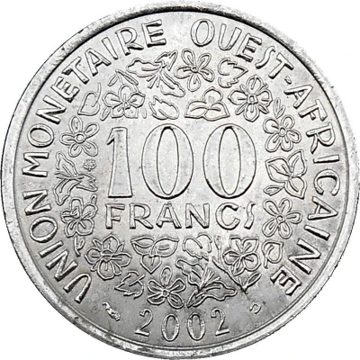 100 Francs CFA back