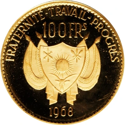 100 Francs Diori Hamani front